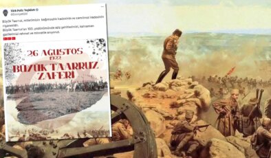 Emniyet Genel Müdürlüğü’nden tepki çeken ‘Büyük Taarruz’ paylaşımı: Fotoğraftan Atatürk kaldırıldı!