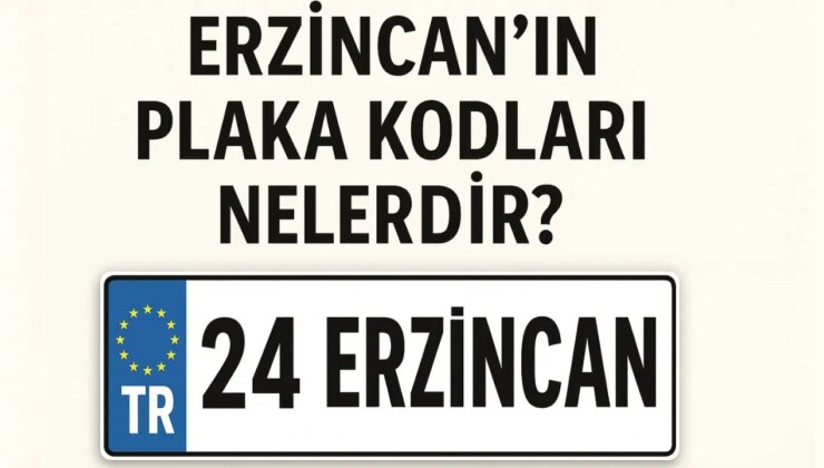 Erzincan’ın plaka kodu ne? Erzincan’ın plaka numarası kaç? Erzincan ve ilçelerinin plaka harfleri…