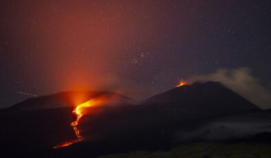 Etna Yanardağı patladı, turuncu alarma geçildi