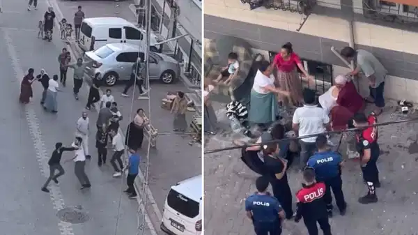 Ev sahibi kiracı tartışması sokak kavgasına döndü: O anlar kamerada