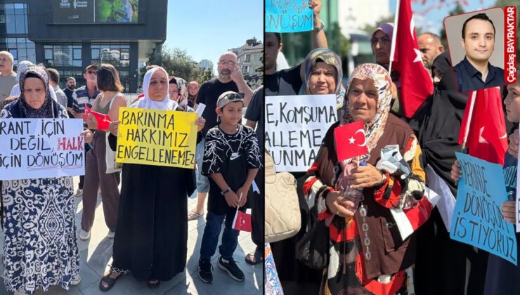 Evlerini kaybetme tehlikesi yaşayan yurttaşlar belediye önünde: ‘Rant kavgası can kavgasının önüne geçti’
