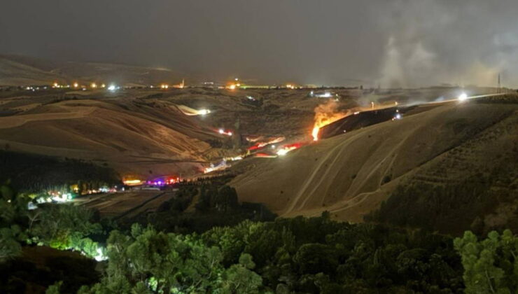 Eymir Gölü yakınlarındaki ormanlık alanda yangın!