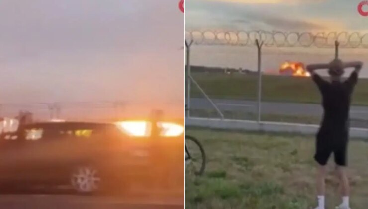 F-16 savaş uçağı yere çakıldı: O görüntüler ortaya çıktı