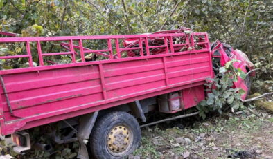 Giresun’da kamyonet fındık bahçesine yuvarlandı: 4 ölü, 1 yaralı