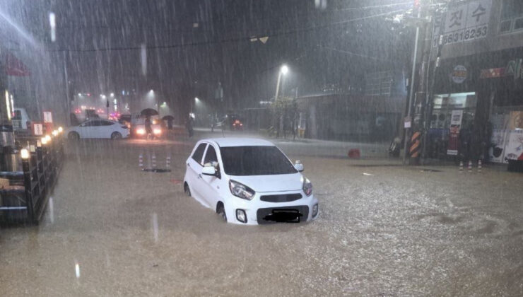Güney Kore’de şiddetli yağışlar sele neden oldu
