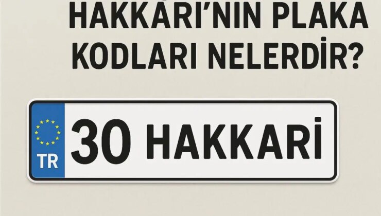 Hakkâri’nin plaka kodu ne? Hakkâri’nin plaka numarası kaç? Hakkâri ve ilçelerinin plaka harfleri…