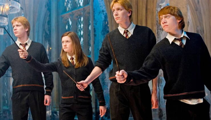Harry Potter dizisinden Weasley kardeşlerin ilk kareleri paylaşıldı