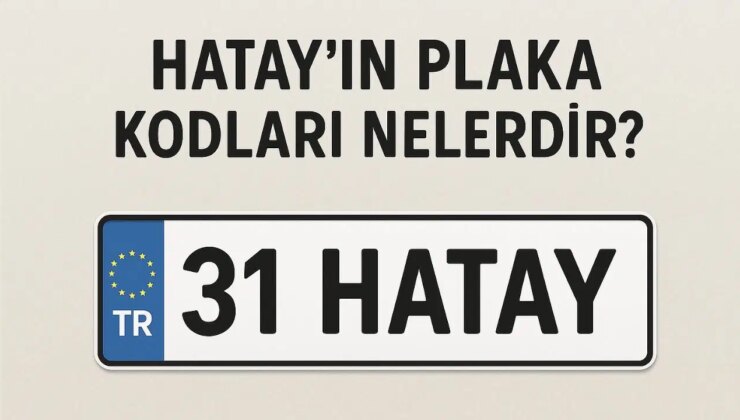 Hatay’ın plaka kodu ne? Hatay’ın plaka numarası kaç? Hatay ve ilçelerinin plaka harfleri…