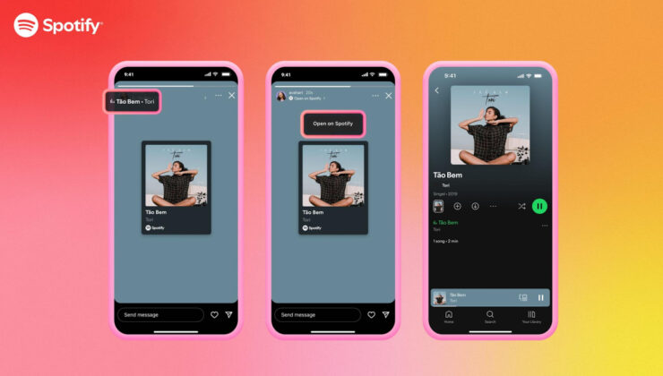 Instagram Hikayeler’e yeni özellik: Spotify şarkıları dinlenebilecek