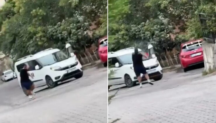 İşe giderken aracında kurşunlandı: O anlar kamerada!