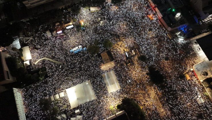 İsrail ayakta: Hükümet karşıtı peylemlere 1 milyondan fazla kişi katıldı