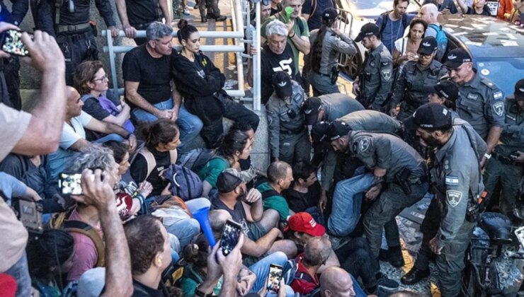 İsrail’deki savaş karşıtı protestolarda 25 kişi tutuklandı