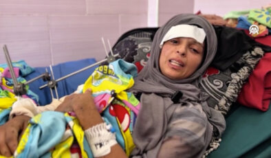 İsrail’in saldırısında 4 çocuğunu kaybeden acılı anne konuştu