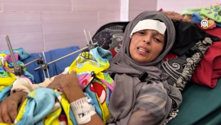 İsrail’in saldırısında 4 çocuğunu kaybeden acılı anne konuştu