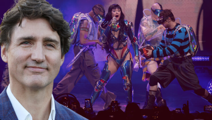 Justin Trudeau, Katy Perry’nin konserini en önden izledi