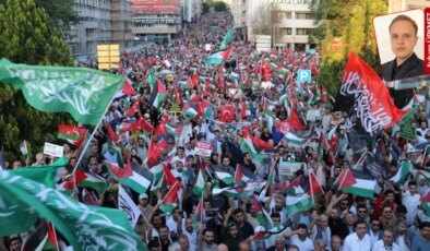 Laik cumhuriyetin başkentinde Gazze’ye yardım gerekçesiyle irtica çığırtkanlığı: ‘Cenk, cihat, şehadet’