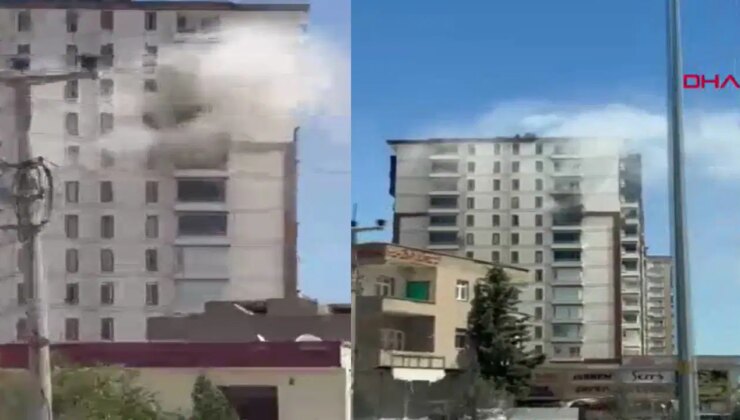 Mardin’de 17 katlı rezidansta korkutan yangın!