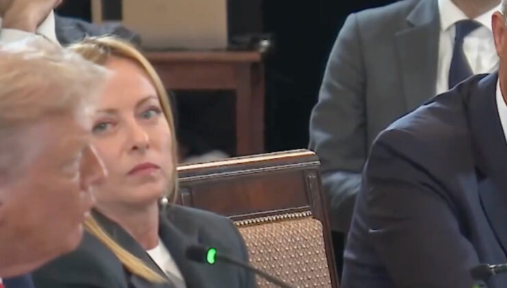 Meloni’nin mimikleri Beyaz Saray’daki görüşmeye damga vurdu