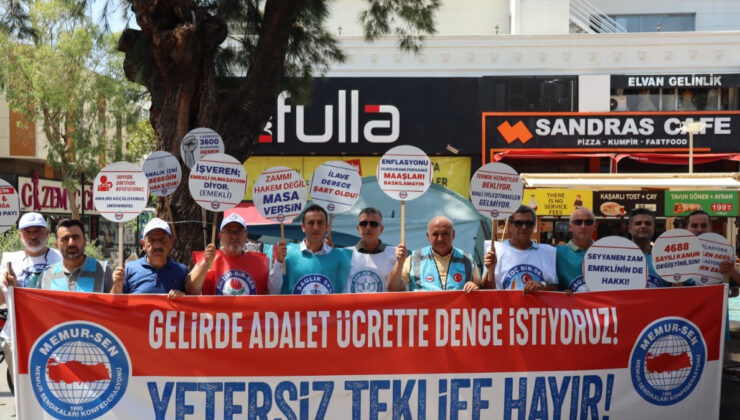 Memur-Sen, 81 ilde ‘Memur-Emekli Nöbette’ çadırları kurdu