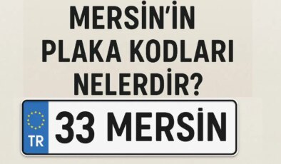 Mersin’in plaka kodu ne? Mersin’in plaka numarası kaç? Mersin ve ilçelerinin plaka harfleri…