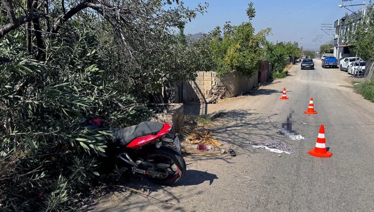 Motosiklet kanalete çarptı: 1 ölü, 1 yaralı