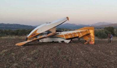 Muğla’da hareketli anlar: Yangın söndürme uçağı acil iniş yaptı!
