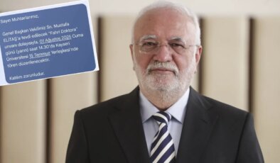 Mustafa Elitaş’ın fahri doktora töreni… AKP’den muhtarlara ‘katılım zorunlu’ mesajı!