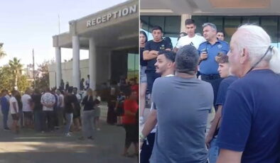 Otel çalışanları maaşlarını alamadığı için iş bıraktı