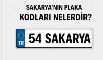 Sakarya’nın plaka kodu ne? Sakarya’nın plaka numarası kaç? Sakarya ve ilçelerinin plaka harfleri…
