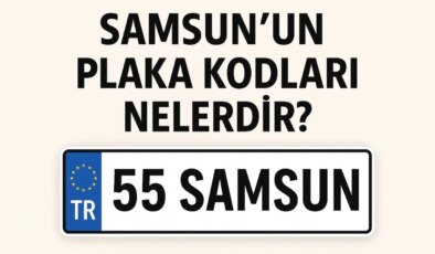 Samsun’un plaka kodu ne? Samsun’un plaka numarası kaç? Samsun ve ilçelerinin plaka harfleri…