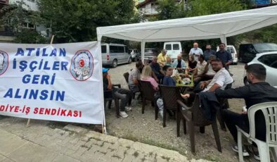 Şavşat’ta, mahkeme kararına rağmen belediyedeki işlerine başlatılmayan 30 işçi ‘eylem çadırı’ kurdu