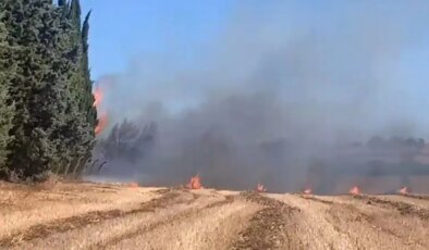 Silivri’de korkutan yangın!