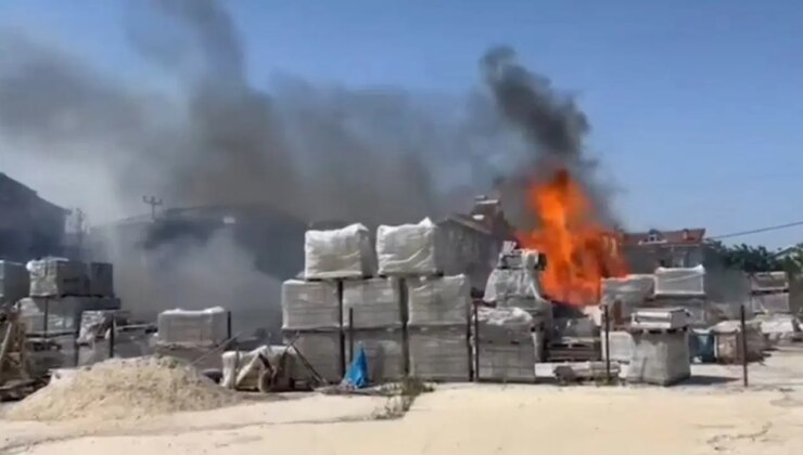 Silivri’de yangın: İşyerine sıçradı!