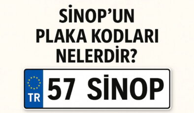 Sinop’un plaka kodu ne? Sinop’un plaka numarası kaç? Sinop ve ilçelerinin plaka harfleri…