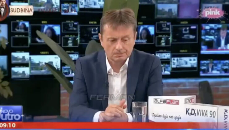 Sırp Bakan Darko Glisic, canlı yayında beyin kanaması geçirdi