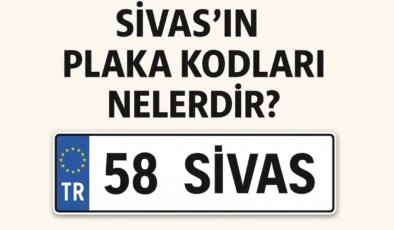 Sivas’ın plaka kodu ne? Sivas’ın plaka numarası kaç? Sivas ve ilçelerinin plaka harfleri…