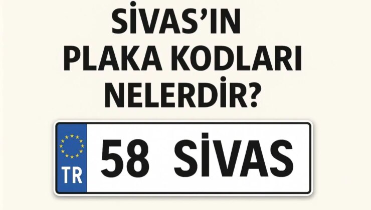 Sivas’ın plaka kodu ne? Sivas’ın plaka numarası kaç? Sivas ve ilçelerinin plaka harfleri…