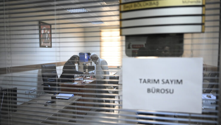 Tarım sayımı için kurulan bürolarda yoğunluk başladı