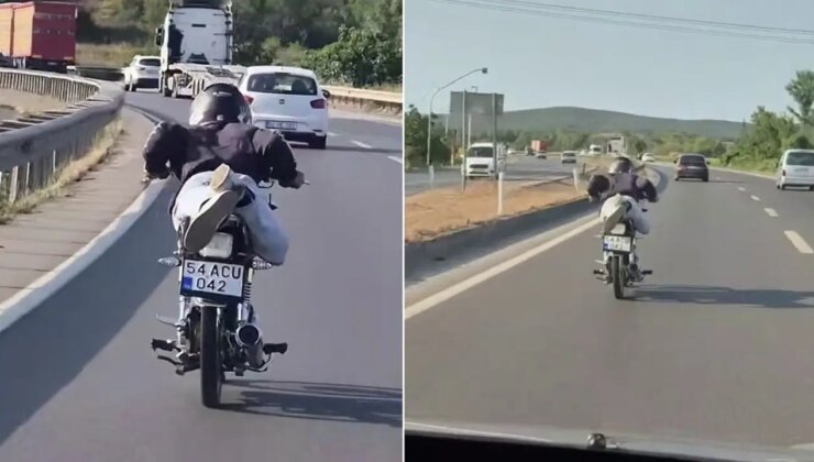 Tehlikeli şovu pahalıya patladı: Motoru bağlandı, ehliyeti gitti