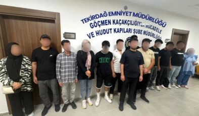 Tekirdağ’da 19 kaçak göçmen yakalandı