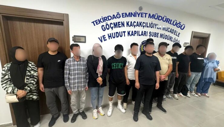 Tekirdağ’da 19 kaçak göçmen yakalandı