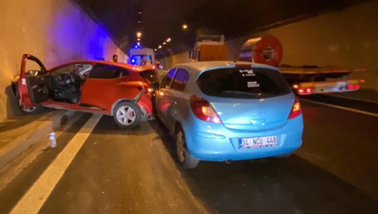 TEM Otoyolu’nda 7 araç birbirine girdi: Yaralılar var!