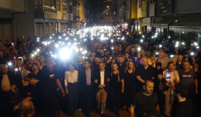 Trabzon’da kadın cinayetine karşı ‘Karanlığa ışık’ yürüyüşü