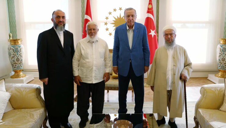 Vali’nin ardından… İsmailağa Cemaati’nden AKP’li Cumhurbaşkanı Erdoğan’a ziyaret