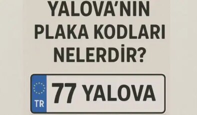 Yalova’nın plaka kodu ne? Yalova’nın plaka numarası kaç? Yalova ve ilçelerinin plaka harfleri…