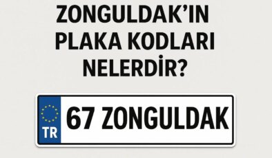 Zonguldak’ın plaka kodu ne? Zonguldak’ın plaka numarası kaç? Zonguldak ve ilçelerinin plaka harfleri…