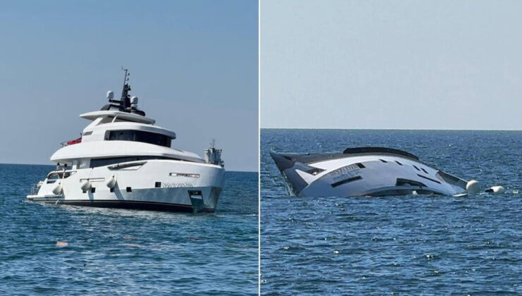 40 milyonluk lüks yat denize indikten 15 dakika sonra battı
