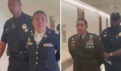 ABD Senatosu’nda emekli askerlerden Gazze protestosu