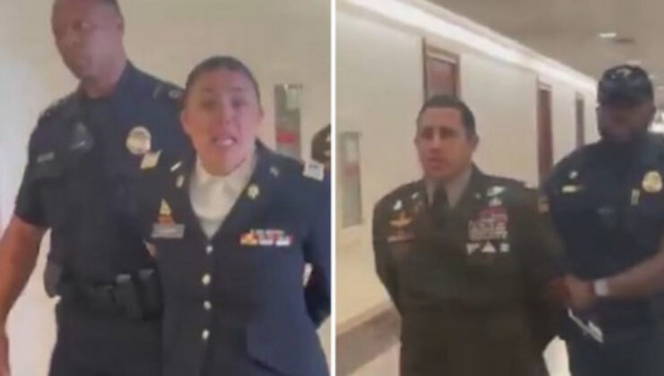 ABD Senatosu’nda emekli askerlerden Gazze protestosu