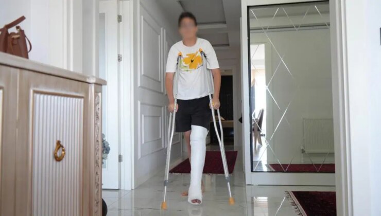 Akran şiddeti iddiası: 14 yaşındaki öğrencinin ayağı kırıldı